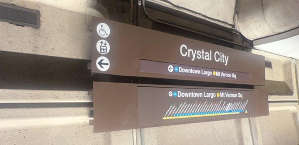 Metro Station Sign